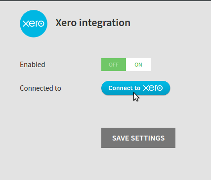 Click the connect to Xero button